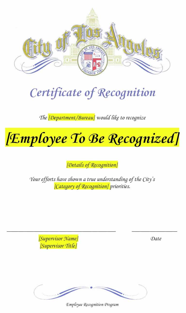 A screenshot of a certificate template. 